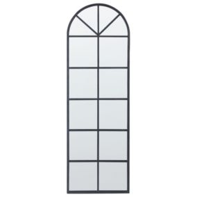 Lustro ścienne Brouage 40 cm 120 cm Metal Czarny 1 szt.