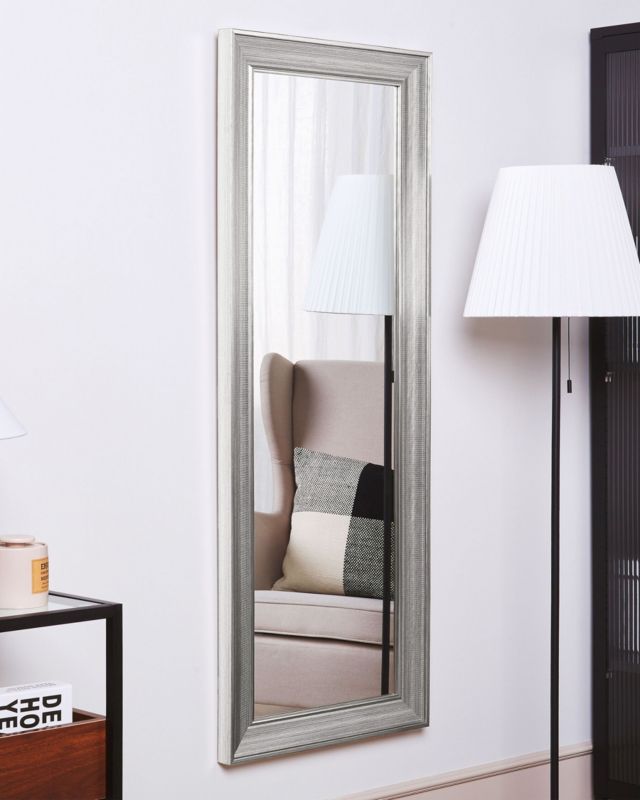 Lustro ścienne Bubry 50 cm 130 cm Srebrny 1 szt.