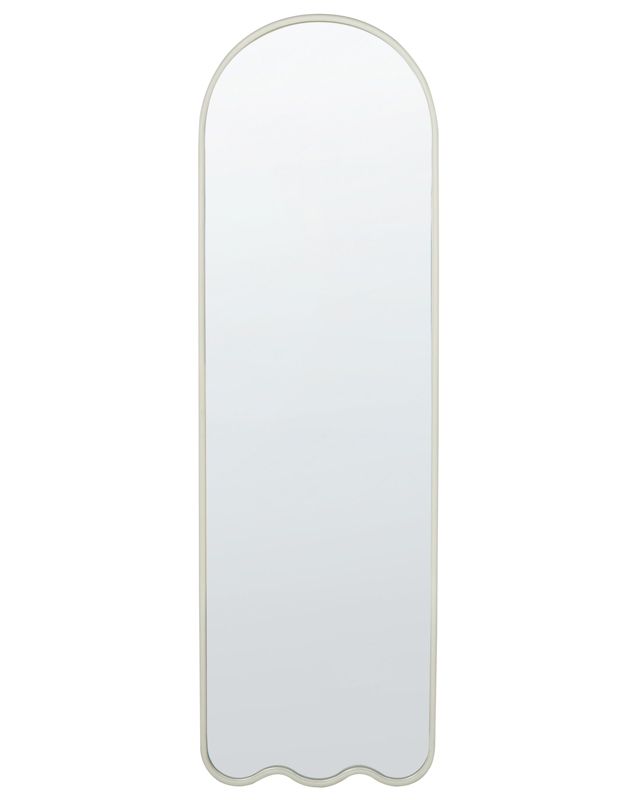 Lustro ścienne Bussy 45 cm 145 cm Metal Złamana biel 1 szt.