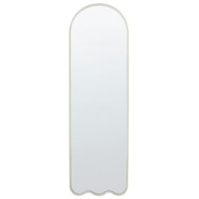 Lustro ścienne Bussy 45 cm 145 cm Metal Złamana biel 1 szt.