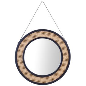 Lustro ścienne Cambrai 70 cm 104 cm Rattan Naturalny 1 szt.