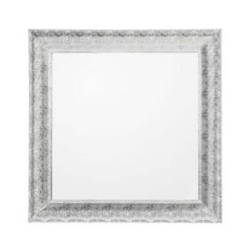 Lustro ścienne Cavan 65 cm 65 cm Metal Srebrny 1 szt.