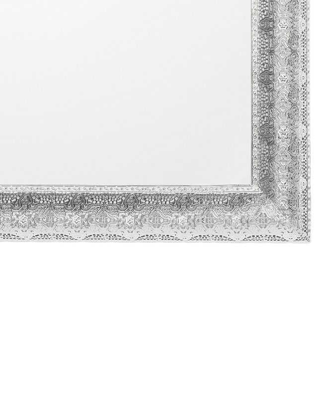 Lustro ścienne Cavan 65 cm 65 cm Metal Srebrny 1 szt.