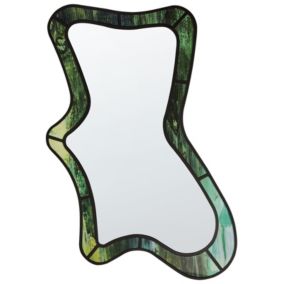 Lustro ścienne Cerville 60 cm 98 cm Zielony 1 szt.