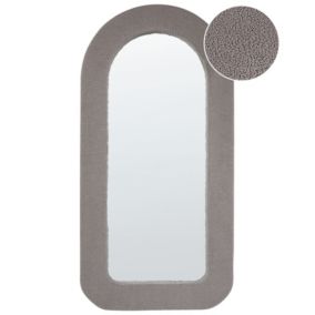 Lustro ścienne Cervon 60 cm 120 cm Boucle Beżowoszary 1 szt.