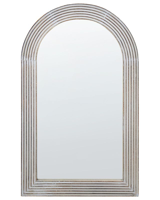 Lustro ścienne Chandon 65 cm 107 cm Drewno Biały 1 szt.