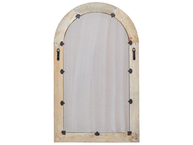 Lustro ścienne Chandon 65 cm 107 cm Drewno Biały 1 szt.