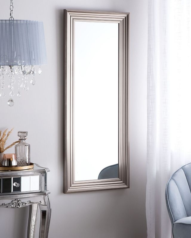 Lustro ścienne Chatain 50 cm 130 cm Srebrny 1 szt.