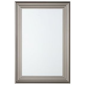 Lustro ścienne Chatain 61 cm 91 cm Srebrny 1 szt.