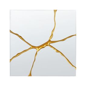 Lustro ścienne Coole 80 cm 80 cm Złoty 1 szt.