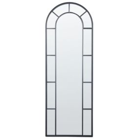 Lustro ścienne Crosses 60 cm 170 cm Metal Czarny 1 szt.