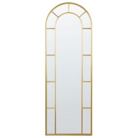 Lustro ścienne Crosses 60 cm 170 cm Metal Złoty 1 szt.