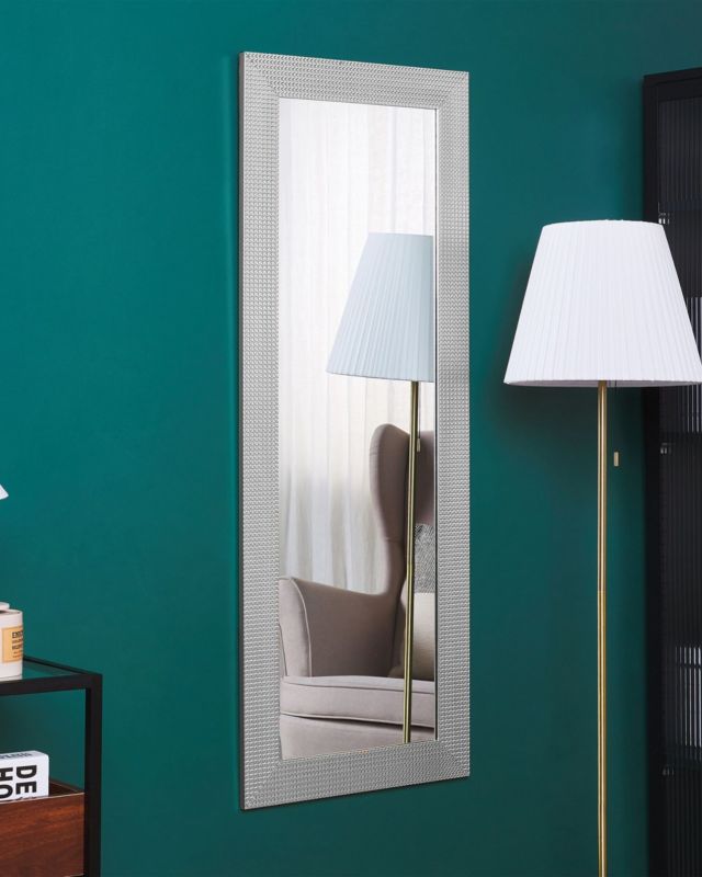 Lustro ścienne Derval 50 cm 130 cm Srebrny 1 szt.