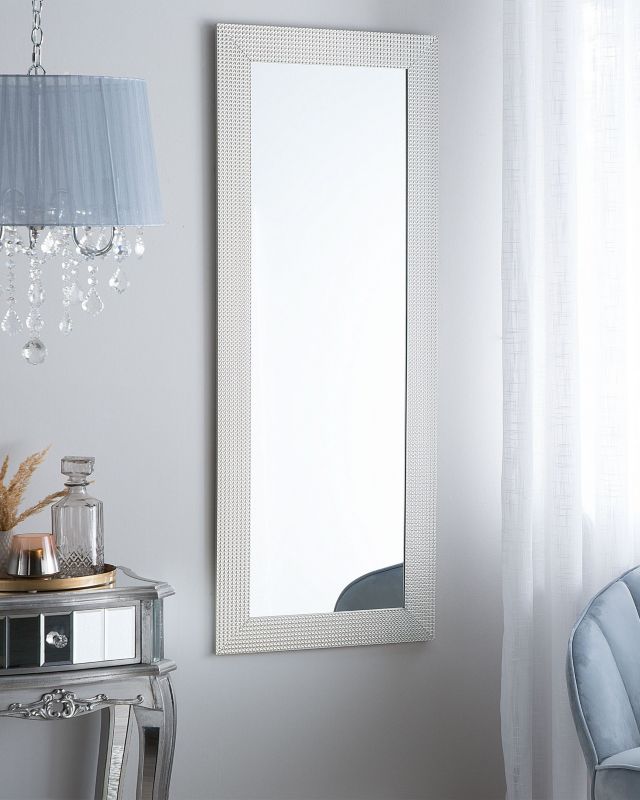 Lustro ścienne Derval 50 cm 130 cm Srebrny 1 szt.