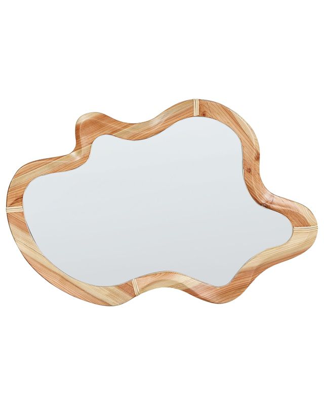 Lustro ścienne Drevant 49 cm 89 cm Drewno Naturalny 1 szt.