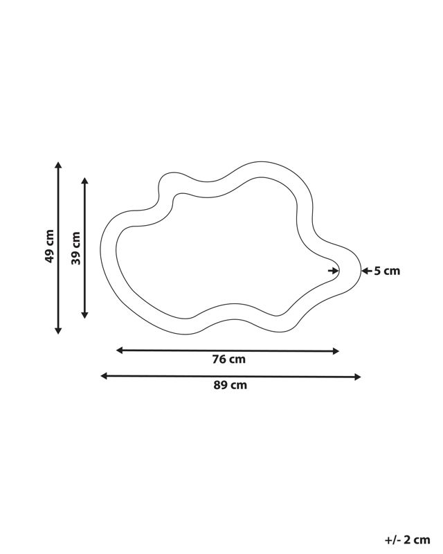 Lustro ścienne Drevant 49 cm 89 cm Drewno Naturalny 1 szt.