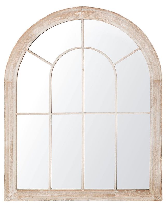 Lustro ścienne Embry 69 cm 88 cm Metal Beżowy 1 szt.