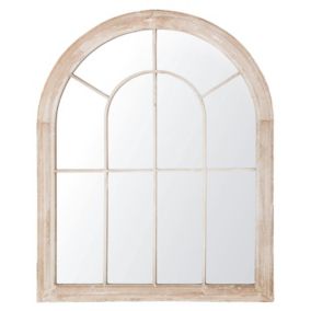 Lustro ścienne Embry 69 cm 88 cm Metal Beżowy 1 szt.