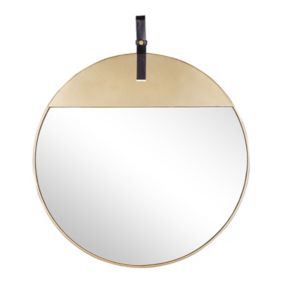 Lustro ścienne Gurs 60 cm 60 cm Metal Złoty 1 szt.