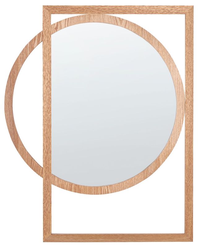 Lustro ścienne Lauron 56 cm 71 cm Jasne drewno 1 szt.