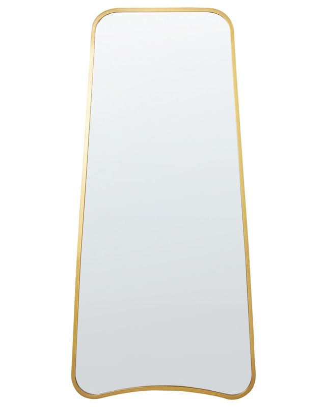 Lustro ścienne Levet 58 cm 122 cm Metal Złoty 1 szt.
