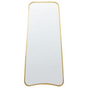 Lustro ścienne Levet 58 cm 122 cm Metal Złoty 1 szt.