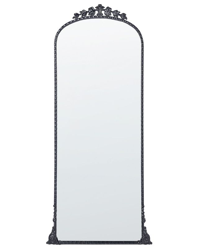 Lustro ścienne Livry 51 cm 114 cm Metal Czarny 1 szt.