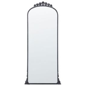 Lustro ścienne Livry 51 cm 114 cm Metal Czarny 1 szt.