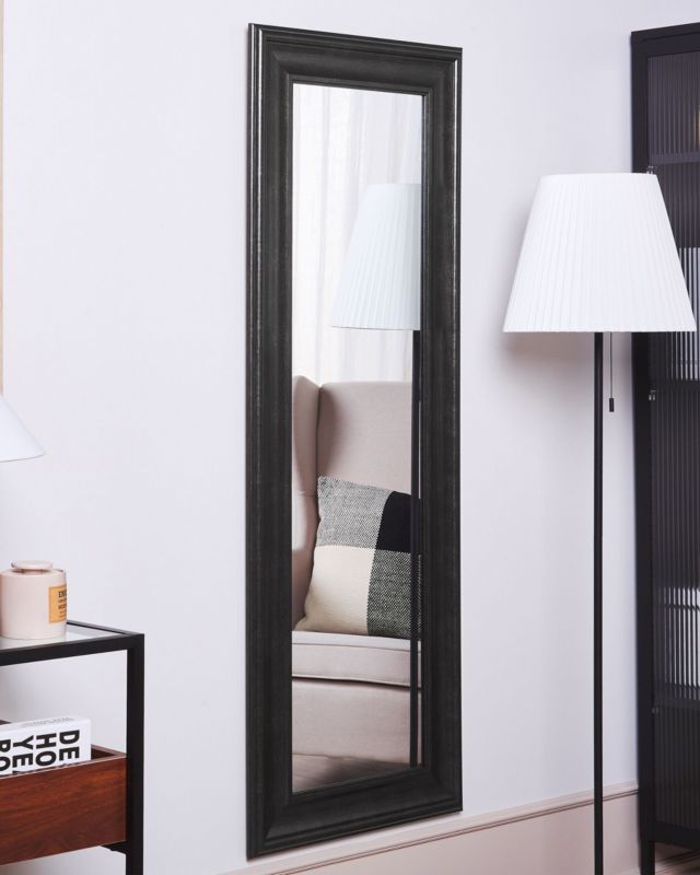 Lustro ścienne Lunel 51 cm 141 cm Czarny 1 szt.