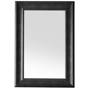 Lustro ścienne Lunel 60 cm 90 cm Czarny 1 szt.