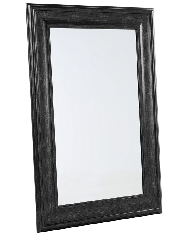 Lustro ścienne Lunel 60 cm 90 cm Czarny 1 szt.