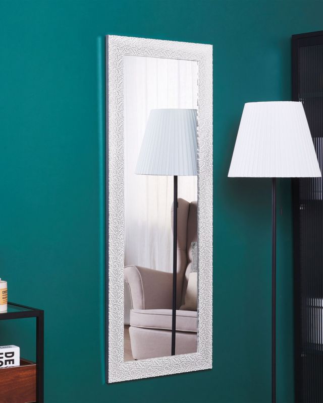 Lustro ścienne Mervent 50 cm 130 cm Biały 1 szt.