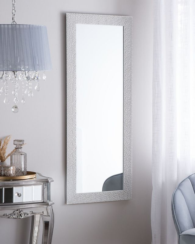Lustro ścienne Mervent 50 cm 130 cm Biały 1 szt.