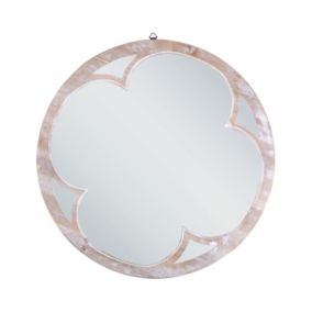 Lustro ścienne Monclova 60 cm 60 cm Jasne drewno 1 szt.