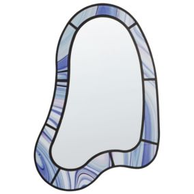 Lustro ścienne Montsec 49 cm 83 cm Fioletowy 1 szt.