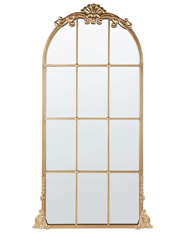 Lustro ścienne Noidan 66 cm 124 cm Metal Złoty 1 szt.