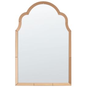 Lustro ścienne Norville 60 cm 89 cm Miedziany 1 szt.