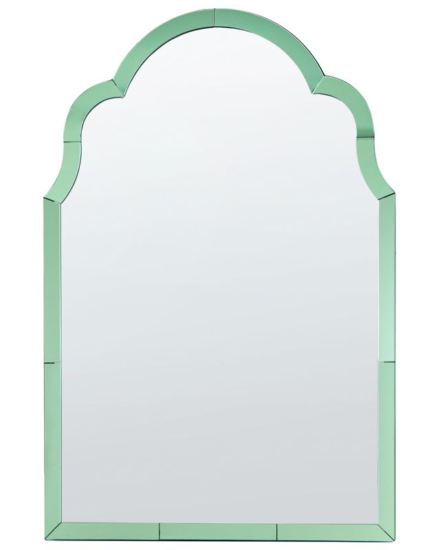 Lustro ścienne Norville 60 cm 89 cm Zielony 1 szt.