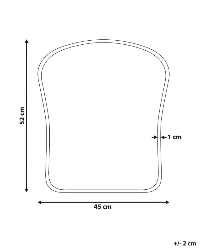 Lustro ścienne Noth 45 cm 53 cm Metal Złoty 1 szt.