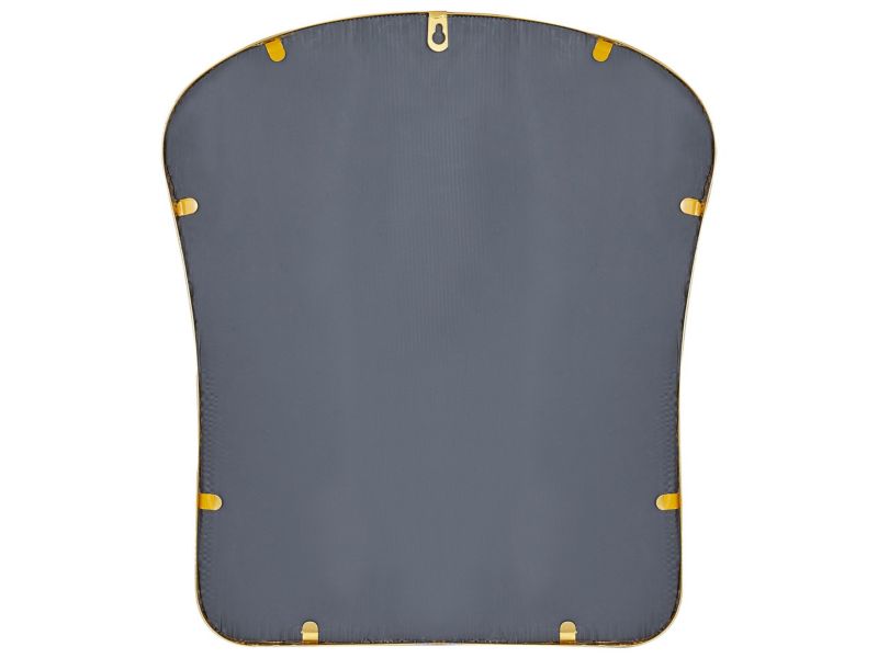 Lustro ścienne Noth 45 cm 53 cm Metal Złoty 1 szt.