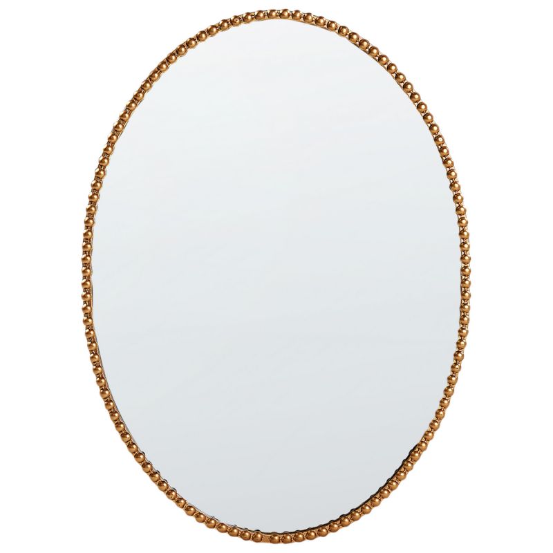 Lustro ścienne Ouvea 57 cm 79 cm Metal Złoty 1 szt.