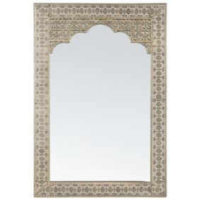 Lustro ścienne Pali 60 cm 90 cm Metal Złoty 1 szt.