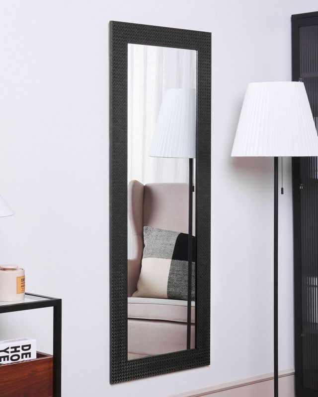 Lustro ścienne Plaisir 50 cm 130 cm Czarny 1 szt.
