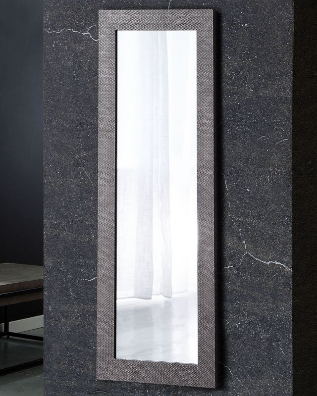 Lustro ścienne Plaisir 50 cm 130 cm Czarny 1 szt.