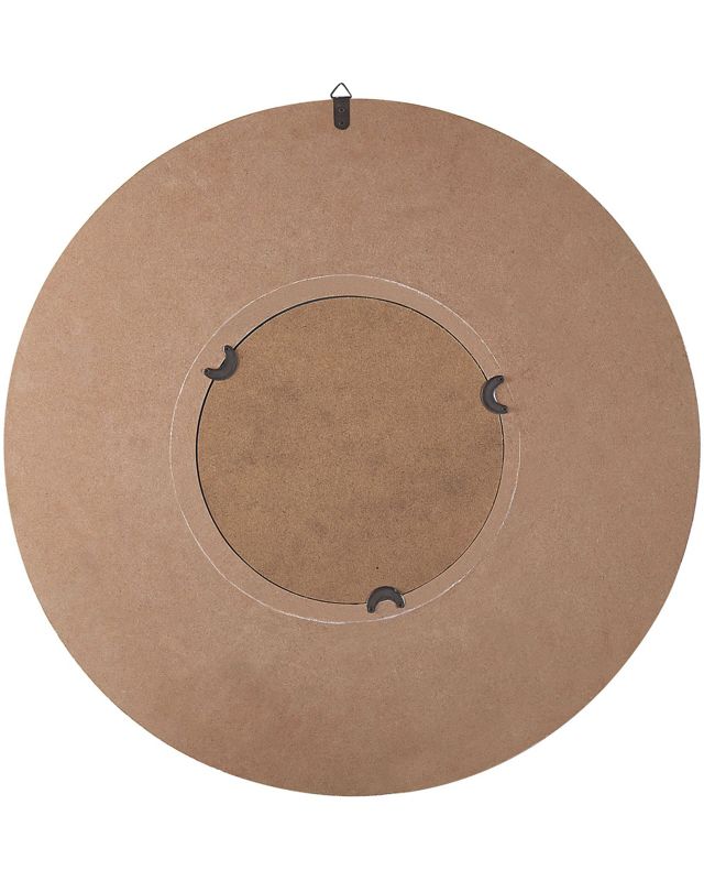 Lustro ścienne Pomaro 60 cm 60 cm Drewno Jasne drewno 1 szt.