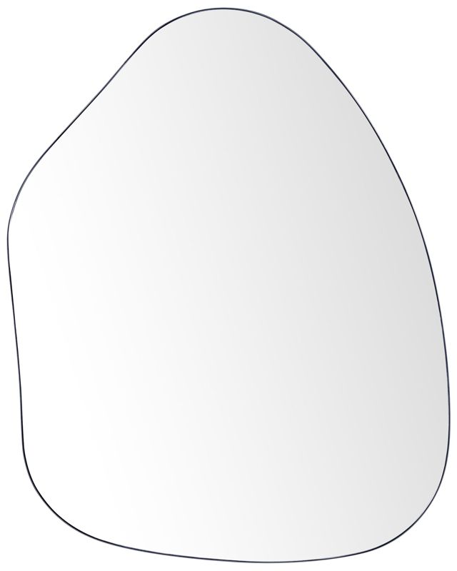 Lustro ścienne Puteaux 70 cm 92 cm Metal Czarny 1 szt.