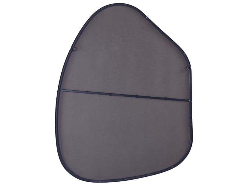 Lustro ścienne Puteaux 70 cm 92 cm Metal Czarny 1 szt.