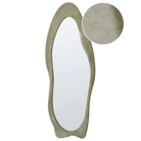 Lustro ścienne Reigny 57 cm 160 cm Welur Oliwkowy 1 szt.