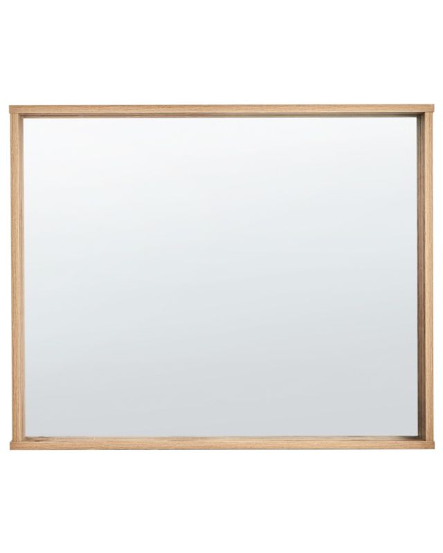 Lustro ścienne Rosell 80 cm 65 cm MDF Jasne drewno 1 szt.