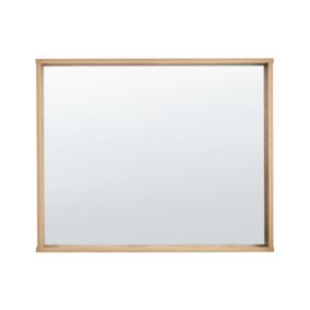 Lustro ścienne Rosell 80 cm 65 cm MDF Jasne drewno 1 szt.
